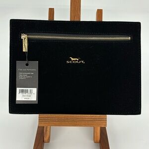 NWT Scout Bags Black Velvet Dakota Pouch
